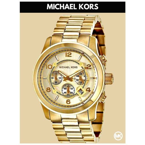 фото Наручные часы michael kors runway m8077k, золотой