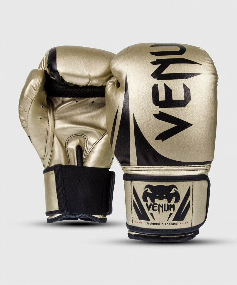 Боксерские перчатки Venum Challenger 2.0 14oz золотой