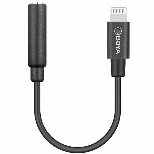 Boya BY-K3 переходник 3,5 мм TRRS на Lightning
