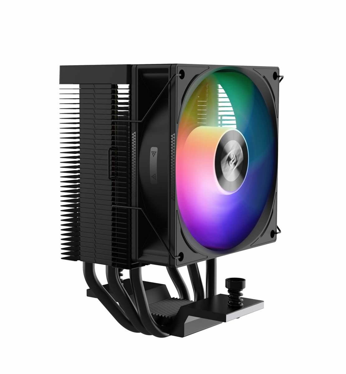 PCCooler R300 Argb BK S115X/1200/1700/AM4/AM5 (tdp 150W, 90mm Argb Fan, 3 тепловые трубки 6мм, 650-2 .