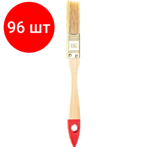 Комплект 96 штук, Кисть плоская ЗУБР универсал-оптима, светлая щетина, 20мм01099-020-Z01