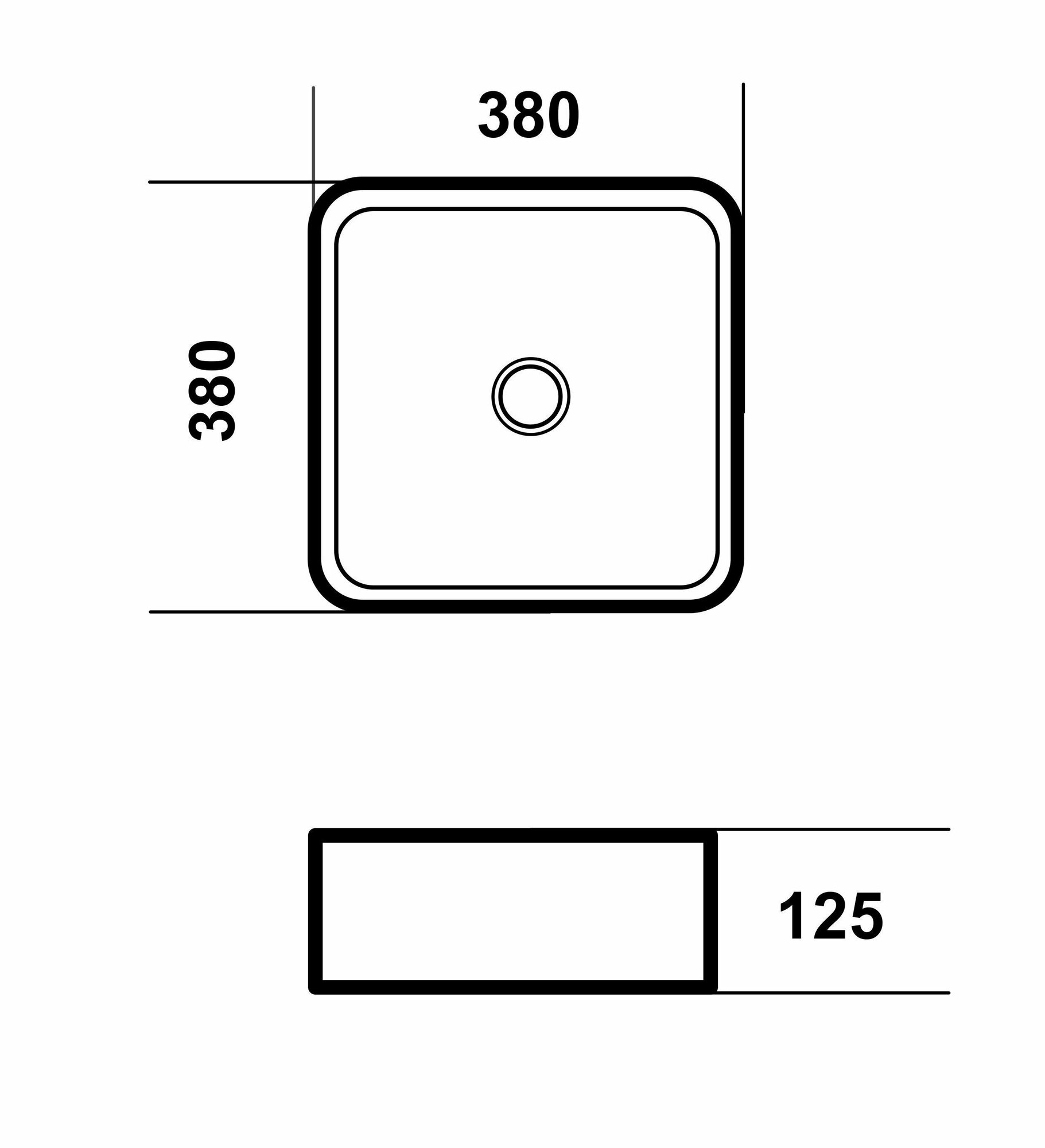 Раковина Grossman Falcon 38х38 GR-3055 - фото №4