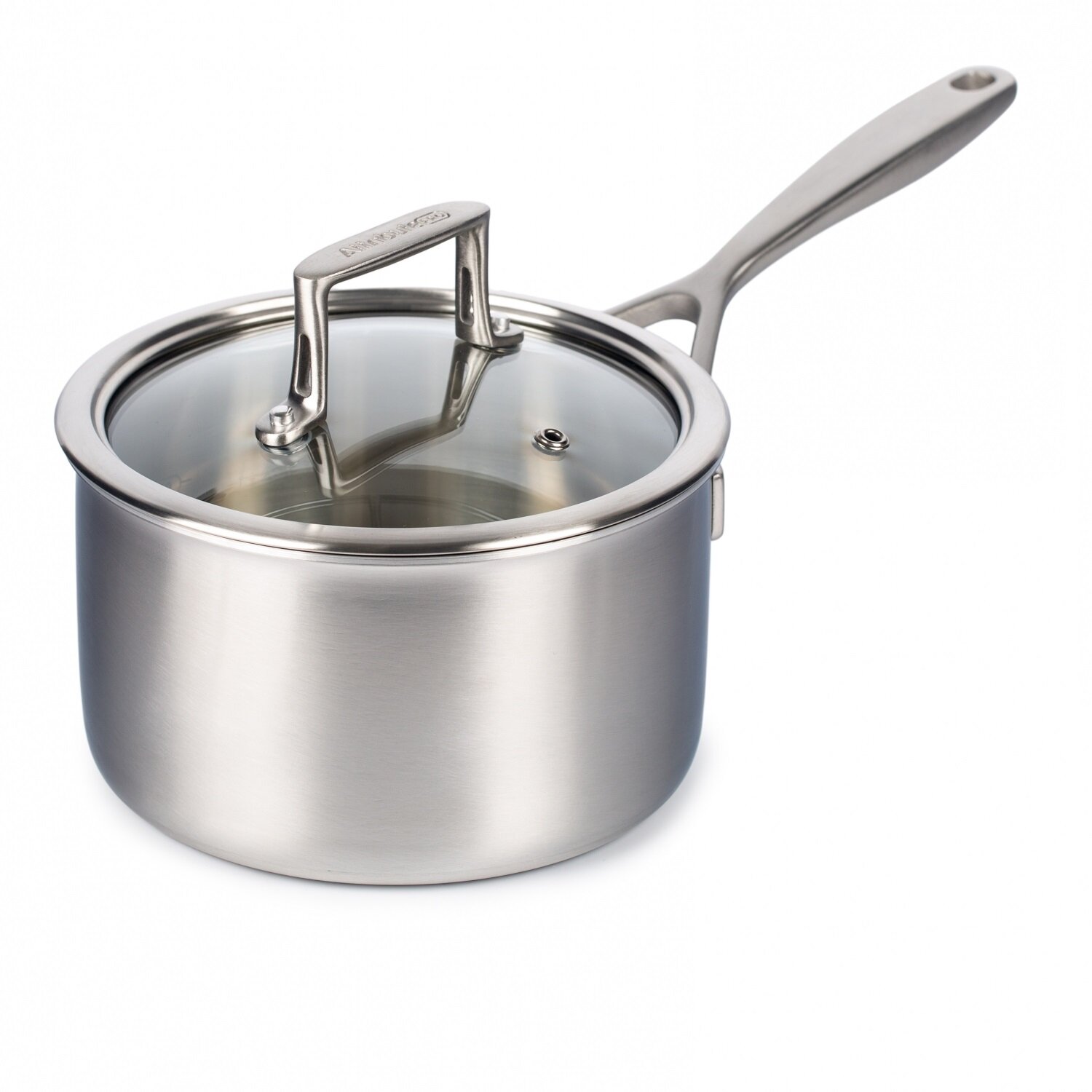 ковш ATTRIBUTE PRO Chef`s Select 1,6л 18см нерж.сталь стекл. крышка индукция - фото №14