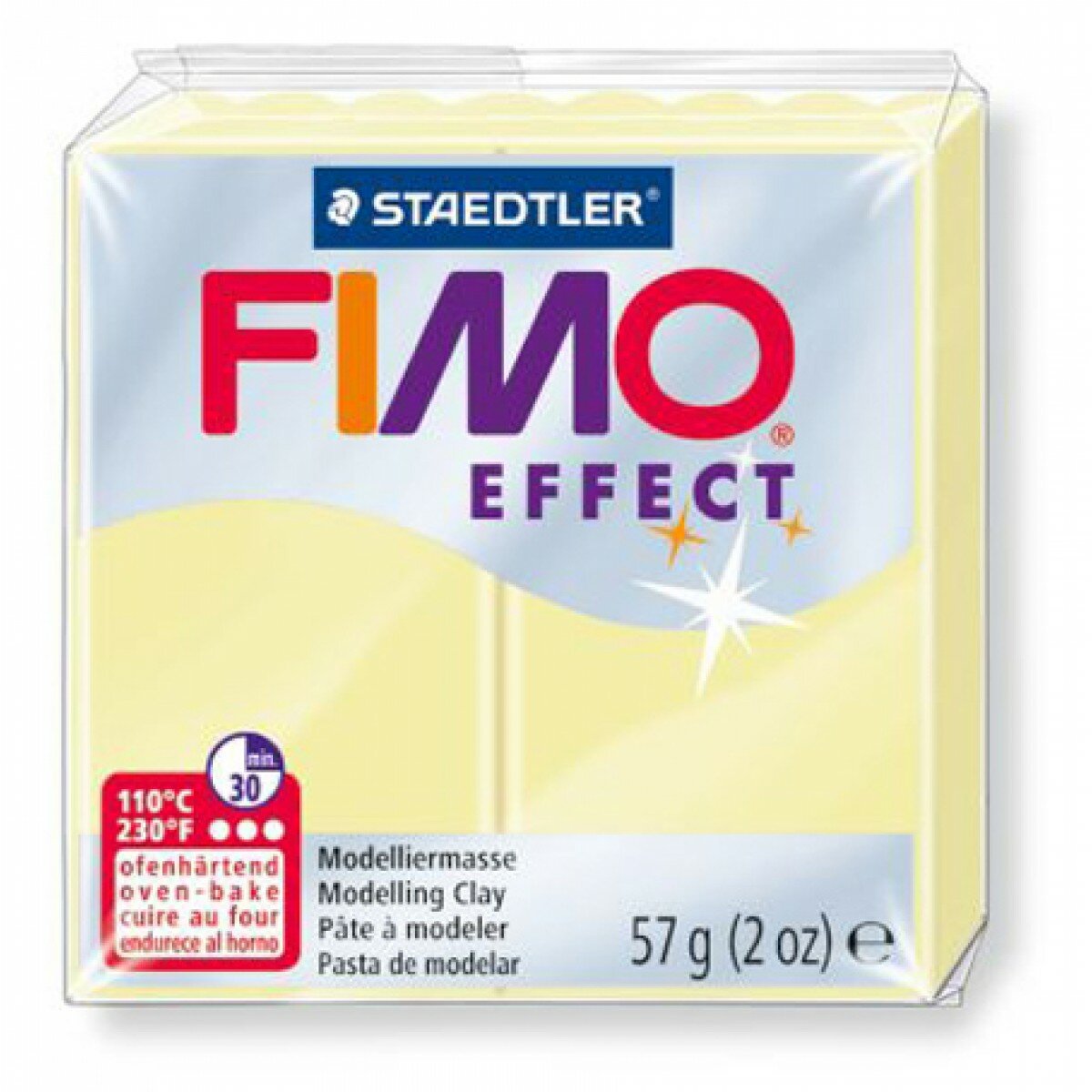 Полимерная глина FIMO Effect 55 х 55 х 15 мм ваниль FIMO 8020-105