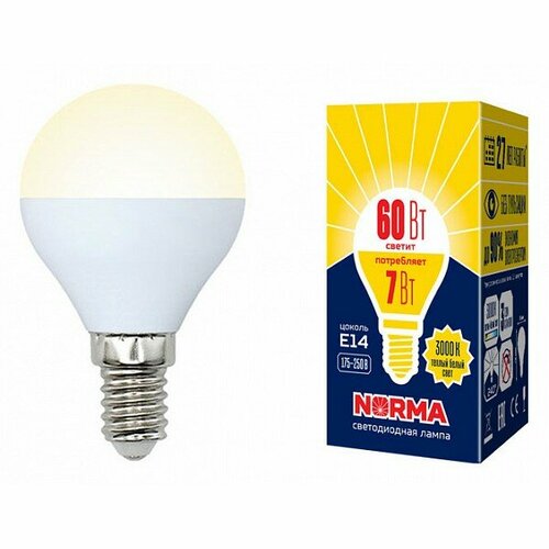 Лампа светодиодная Mebelion E14 175-250В 7Вт 3000К UL-00003820 396₽