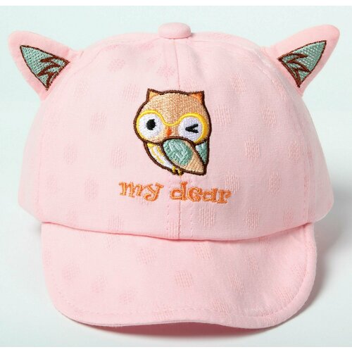 фото Бейсболка , размер 48-50, розовый нет бренда