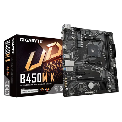 Материнская плата Gigabyte B450M K 20 AM4 B450 2DDR4 mATX HDMI 838000₽