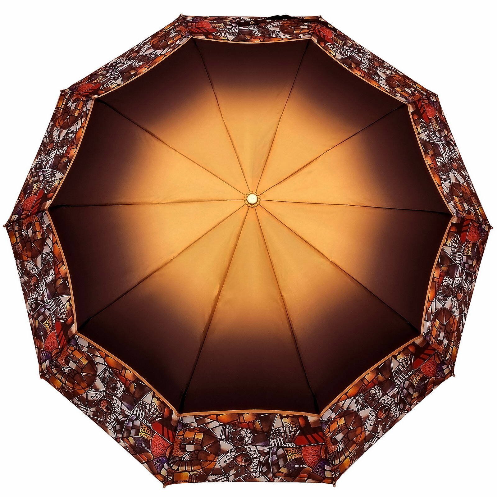 фото Женский зонт 10 спиц! Три Слона, полный автомат, 3 сл, арт.3102-14