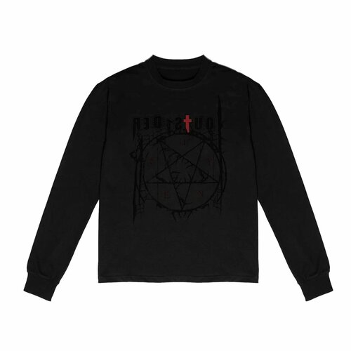фото Лонгслив no label merch, размер m, черный