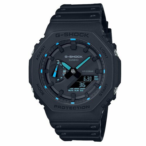 Наручные часы CASIO G-Shock GA-2100-1A2, синий, черный