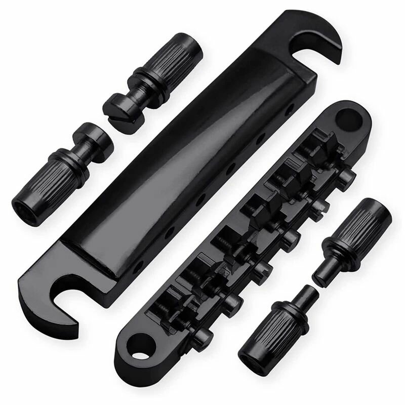 Комплект бридж Tune-O-Matic + струнодержатель Stop Bar черный