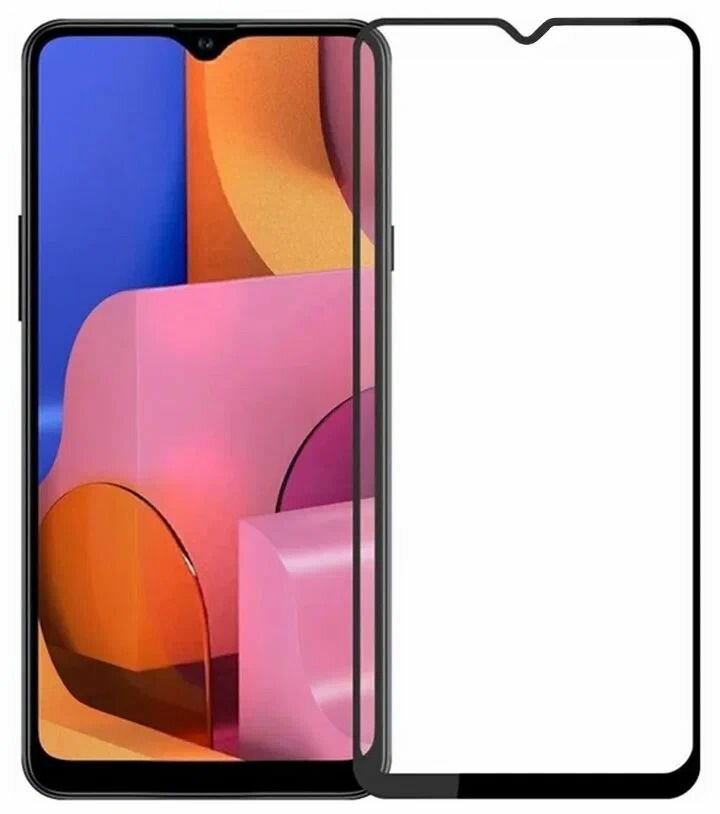 Защитное стекло 5d для Samsung Galaxy A20S 2019, SM A207F/DS, черное