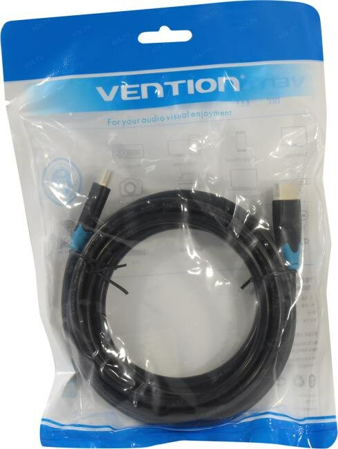 Кабель Vention HDMI High speed v2.0 with Ethernet 19M/19M - 3м Кабель Vention HDMI(m)/HDMI(m) - 3 м (AACBI) - фото №4