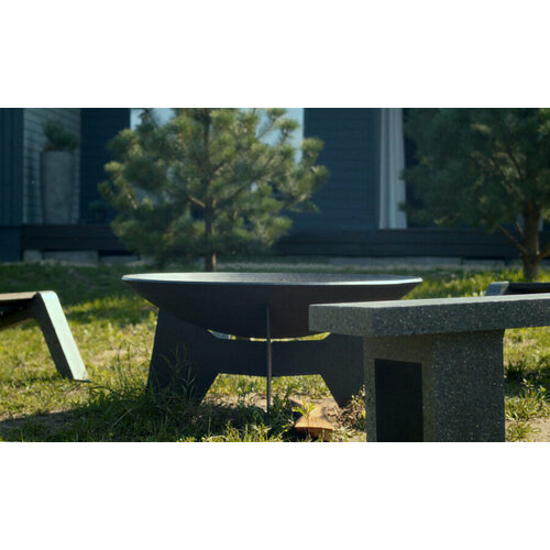 фото Костровая чаша concretika ultima y100 черный