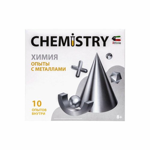 Набор для экспериментов Attivio Химия опыты с металлами 10опытов 814