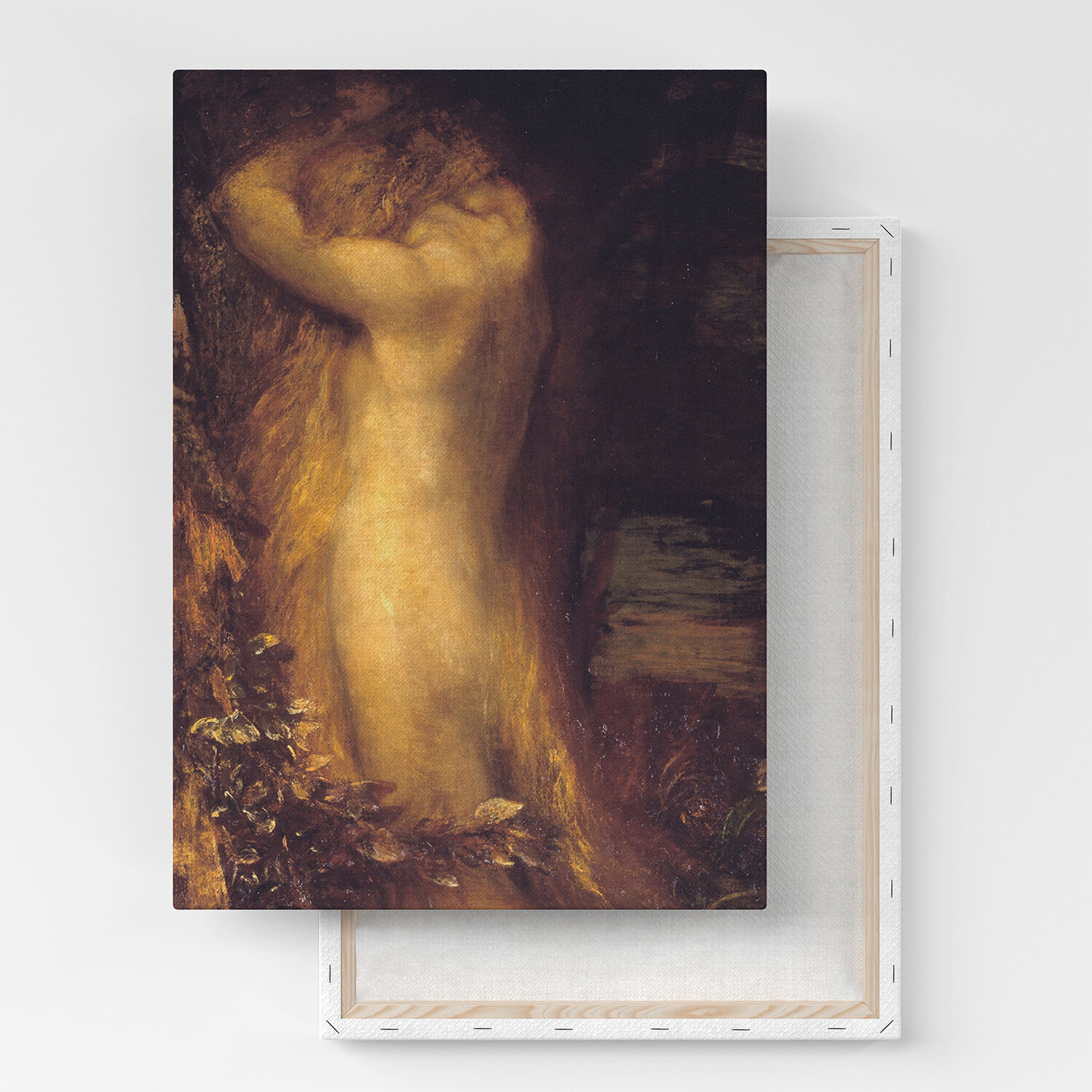 Картина на холсте, репродукция / Джордж Фредерик Уоттс - Eve Repentant / Размер 30 x 40 см