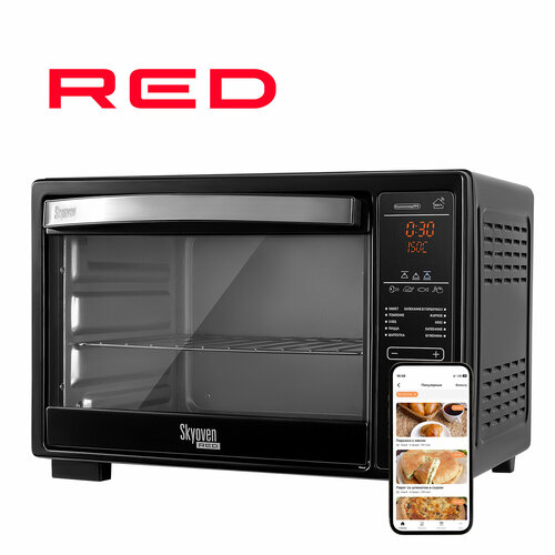 мини печь red solution ro 5727s черный Шкаф духовой RED solution RO-5727S