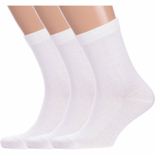 фото Носки grand line, 3 пары, размер 25, белый