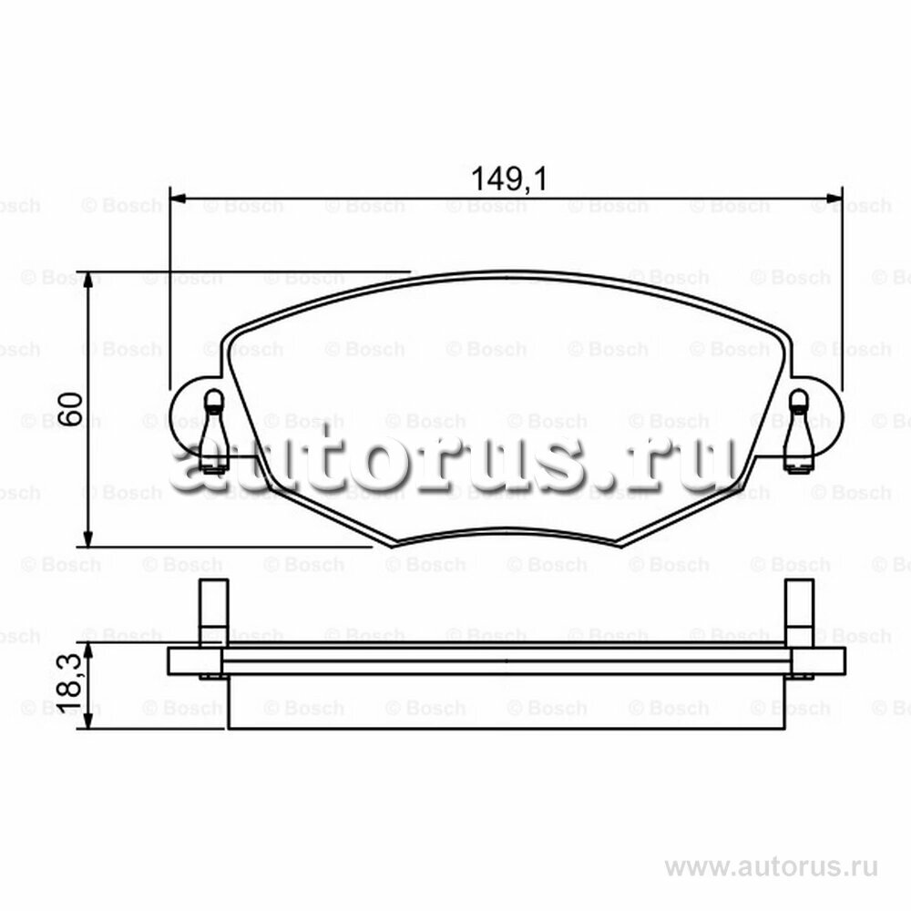Тормозные колодки Bosch - фото №5