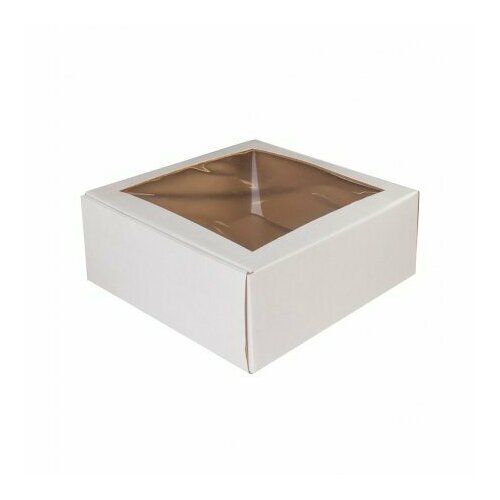 Коробка с окошком 250*250*100мм, белый