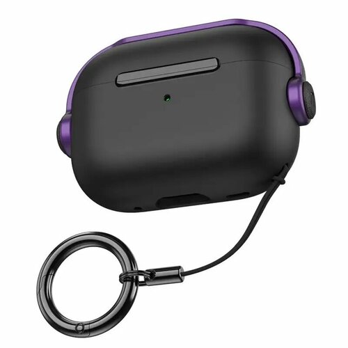 Новый дизайн, силиконовый чехол для AirPods Pro, Цвет Черно-фиолетовый