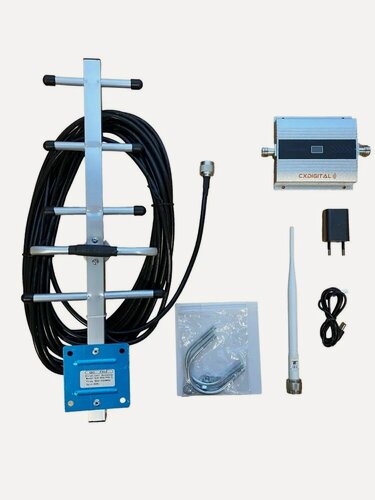 Изображение товара Комплект для усиления мобильной связи CXDIGITAL GSM 900 MHz Yagi (2 антенны, репитер)
