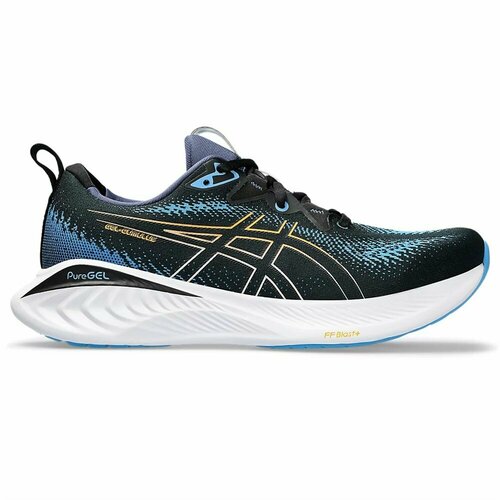 фото Кроссовки asics, размер us 11,5; uk 10,5; eur 46; 29 см, черный, голубой