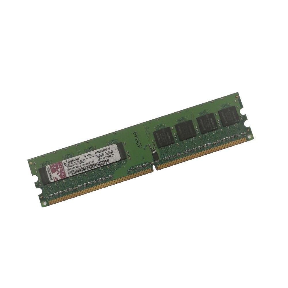 ОЗУ Dimm 512Mb PC2-5300(667)DDR2 KingSton KVR667D2N5/512 99U5315-012. A00LF