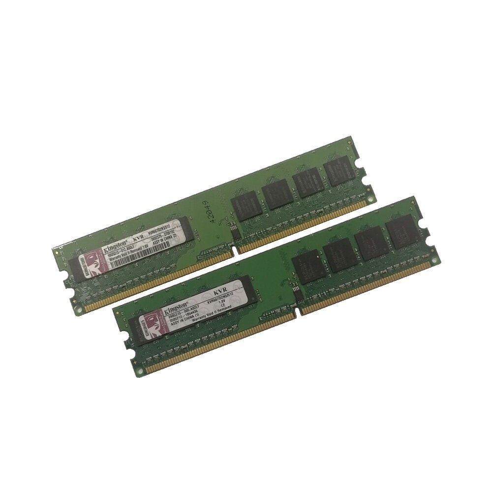 ОЗУ Dimm 1Gb PC2-5300(667)DDR2 KingSton KVR667D2N5/512 99x5315-0xx. A00LF (Kit 2x512Mb)