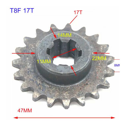 Звезда ведущая 17T T8F