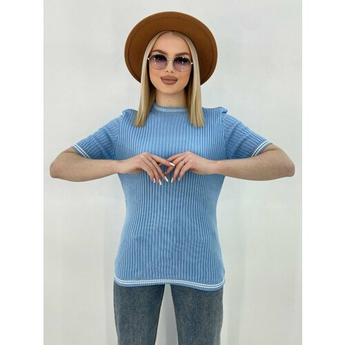 фото Футболка размер 42-48, голубой нет бренда