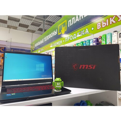 Ноутбук MSI Gaming laptop GF63 Thin 11UC-255XRU 156 i5-11400HHM570 8Gb256GbRTX3050 Max-QRussian keyboardDOS Black 7199900₽