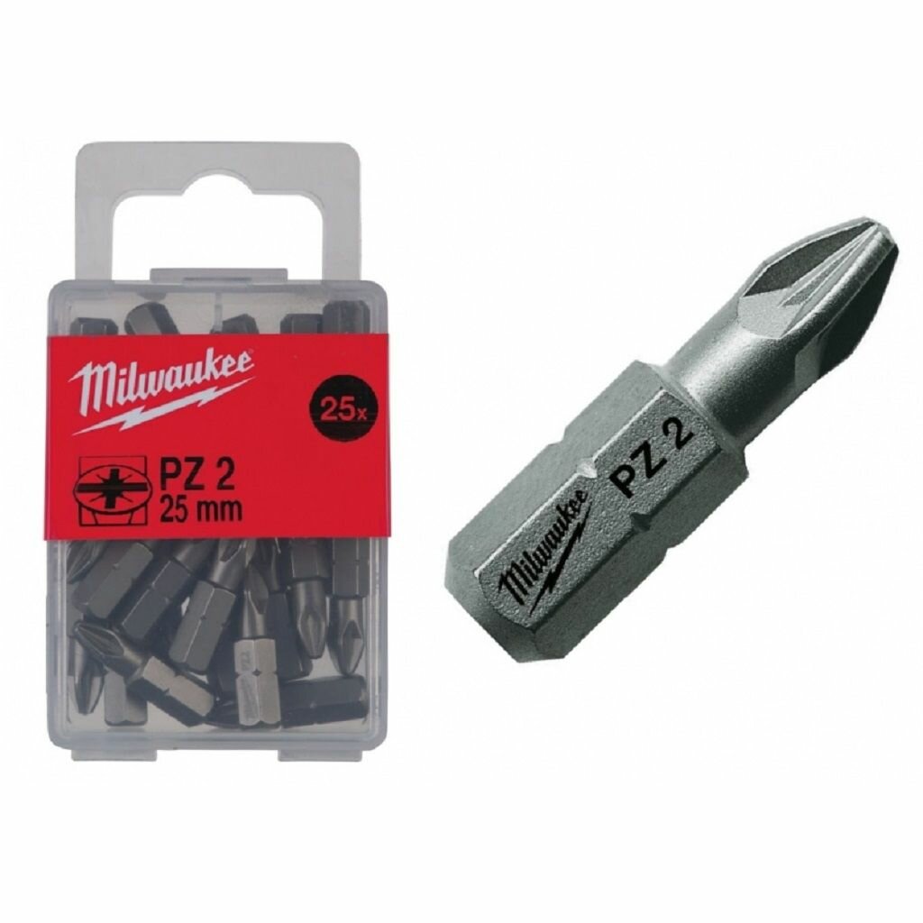 Бита для шуруповерта Milwaukee PZ2 25 мм (25шт)