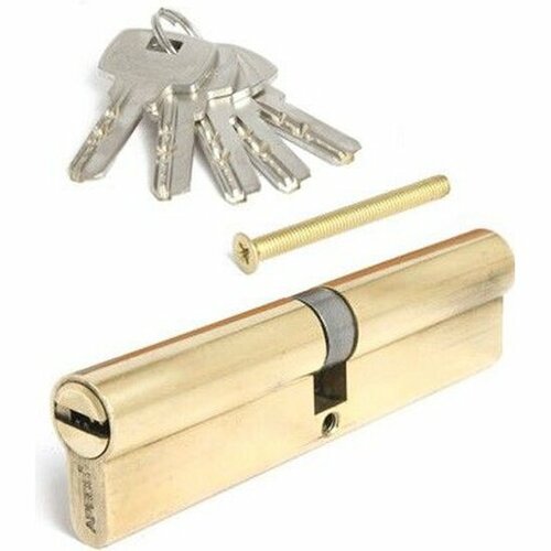 Цилиндр (Личинка замка) Apecs SM-120-G, золото, ключ-ключ
