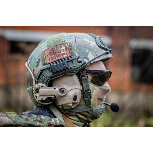 Наушники активные тактические 6TH Gen Tactical headset стрелковые/гарнитура/поворотные крепления на шлем койот