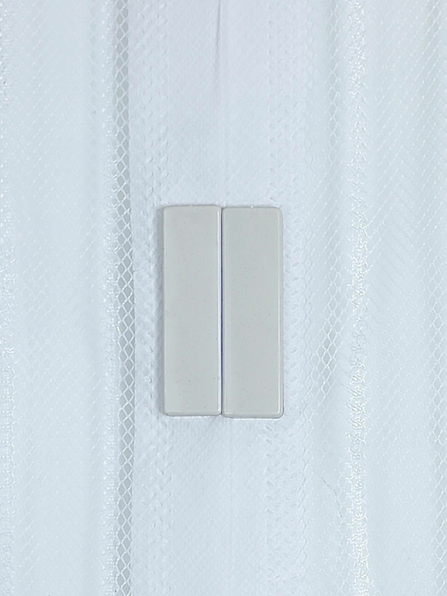Москитная сетка на дверь еврогарант на магнитах, штора дверная занавеска белая