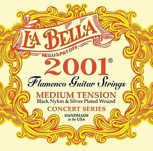 Струны для классической гитары La Bella 2001FM 2001 Flamenco Medium 28-42, La Bella (Ла Белла)