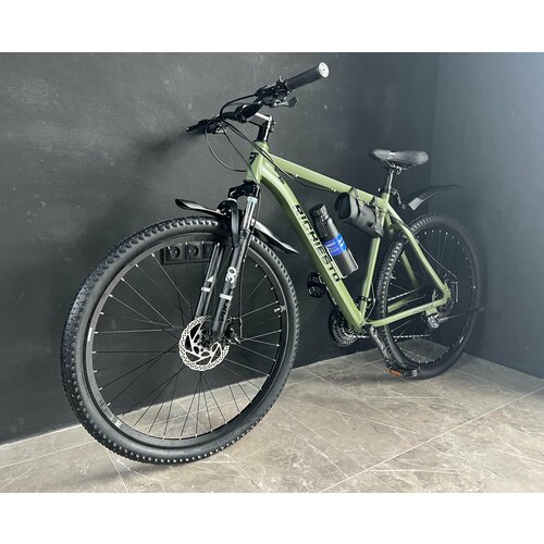 Велосипед 29 Richiesto Алюминиевая рама 195 Горный ВзрослыйПодростковый зеленый матовый 2450000₽