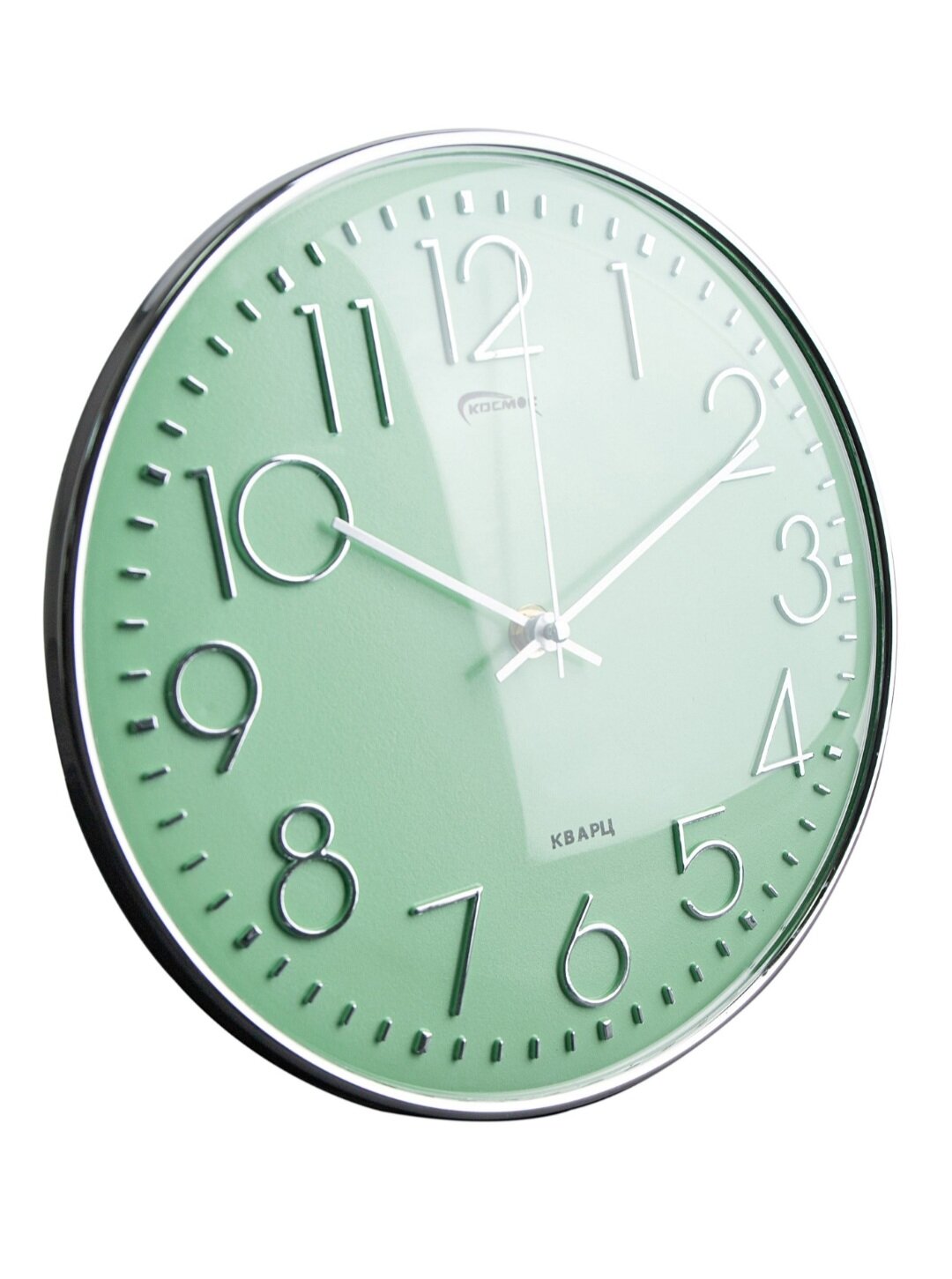 Часы настенные с плавным ходом на кухню / круглые часы 20 см / Космос / розовые часы