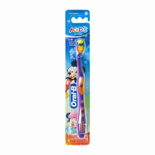 зубная щетка oral b kids toothbrush db 4510 k Зубная щетка Oral-B Kids Mickey Mouse Микки Маус  от 2 до 4 лет, мягкая, фиолетоваяя