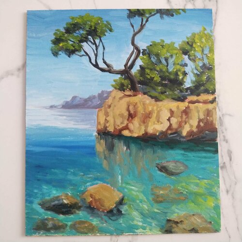 Картина на холсте 23х19,5 см 