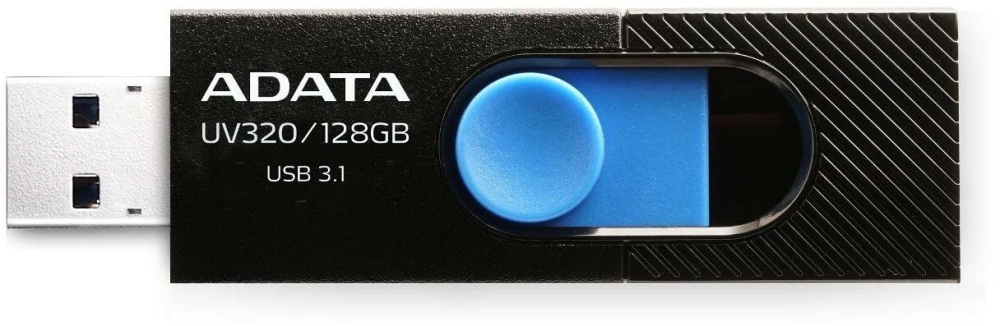 USB Flash накопитель 128Gb ADATA UV320 Black/Blue (AUV320-128G-RBKBL)