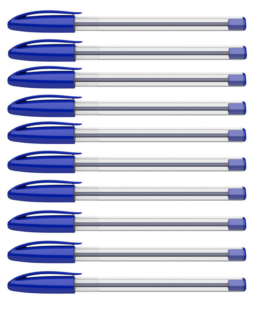 Ручка шариковая ErichKrause® U-108 Classic Stick 1.0, Ultra Glide Technology, синяя, 10 шт.