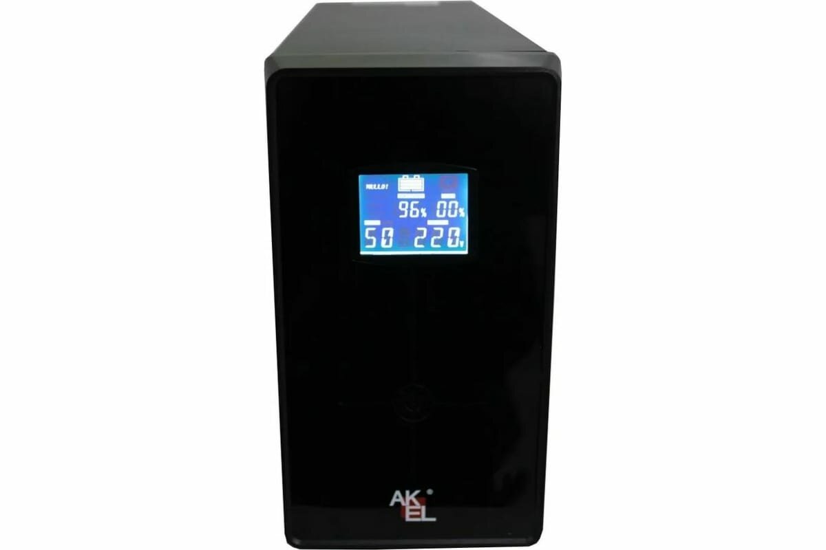 ИБП AKEL D420-HOME/Smart UPS/AVR Мощность 2000 ВА/LCD Дисплей/Для Защиты ПК Сервера Коммуникационного оборудования 1шт.