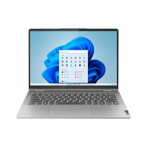 Ноутбук Lenovo IdeaPad Flex 5 14IRU8 82Y00004RK, 14, 2023, трансформер, IPS, Intel Core i5 1335U 1.3ГГц, 10-ядерный, 16ГБ LPDDR4x, 256ГБ SSD, Intel Iris Xe graphics, Windows 11 Home, серый