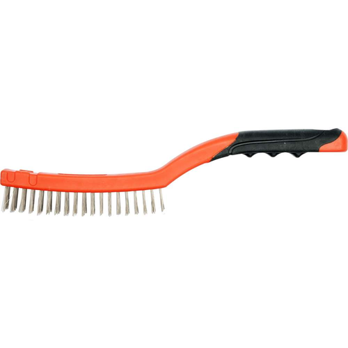 YATO YT-6335 щетка стальная прямая в 3 ряда 340 мм нерж сталь c пласт ручкой 575₽