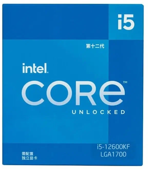 Процессор Intel Core i5-12600KF LGA1700, 10 ядер 16 потоков, 3.7 - 4.9 ГГц, BOX (без кулера)