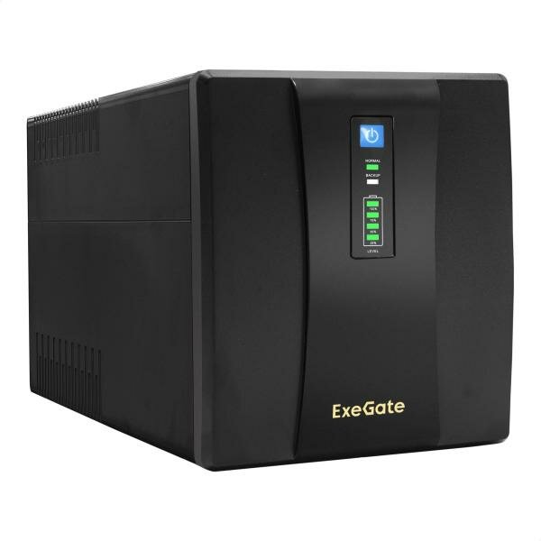 ИБП ExeGate SpecialPro UNB-1600. LED. AVR.4SH. RJ. USB <1600VA/950W, LED, AVR,4*Schuko, RJ45/11, USB, металлический корпус, Black>