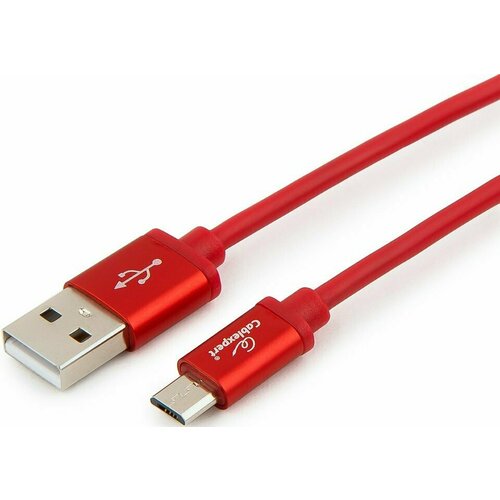 Кабель USB A (M) - microUSB B (M), 1м, Gembird (CC-S-mUSB01R-1M) видео кабели и переходники atcom usb 2 0 a m microusb b m 0 8м at9174