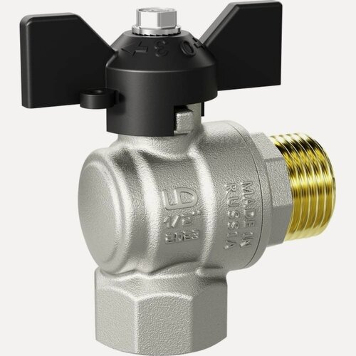 Изображение товара Кран LD PRIDE угловой шаровой 1/2' - 1/2' вн/нар бабочка 552306